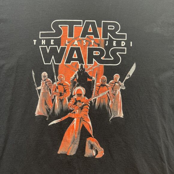 Men's Star Wars The Last Jedi Movie Promo Black T-Shirt Size Large. - Picture 2 of 6